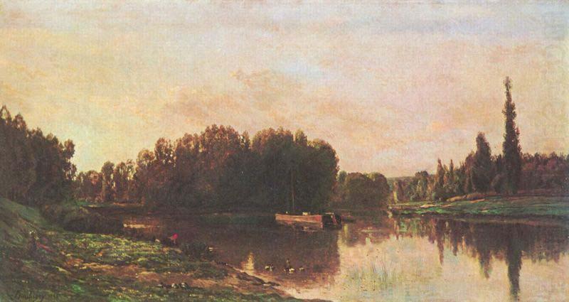 Typical painting of Seine and Oise, Charles-Francois Daubigny